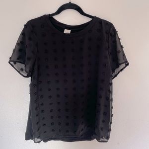 Black KAILEIGH-Coeta Mixed Material Blouse